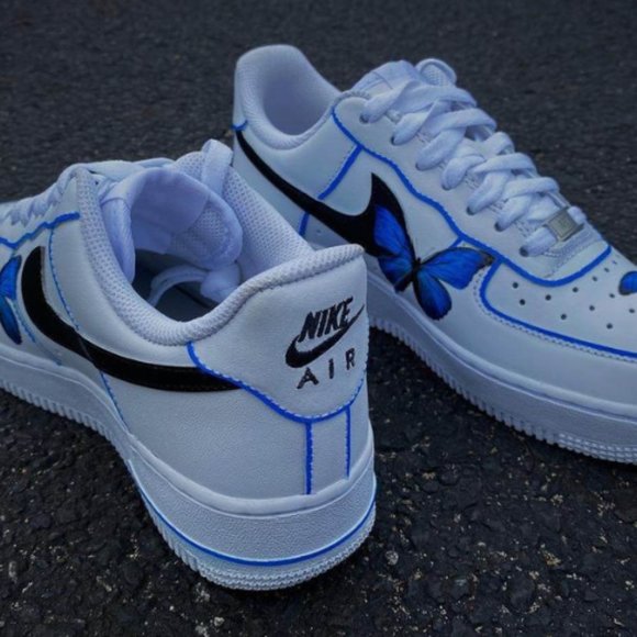 Nike Shoes - Custom Butterfly Air Force 1 '07